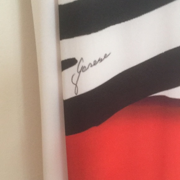 GENESE Double Lined Abstract Maxi Dress. - Picture 4 of 7